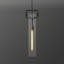 Luminaire suspendu pour îlot de cuisine à 1 lumière avec verre cylindrique (ensemble de 2)-1079717583