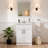 Peura 24''  Morden Single Bathroom Vanity with Ceramic Top-865260764