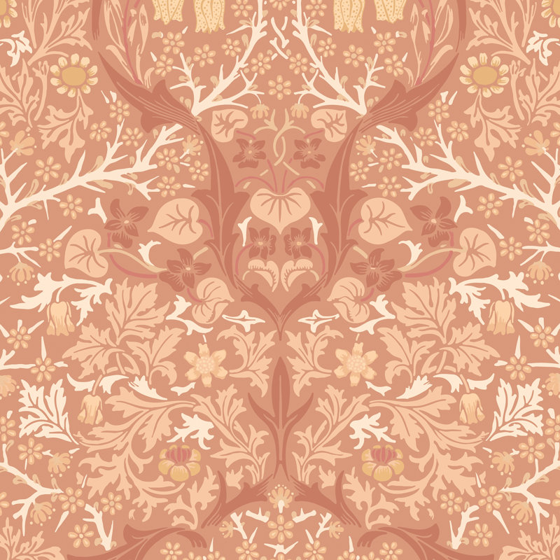 Blackthorn Damask - Terracotta