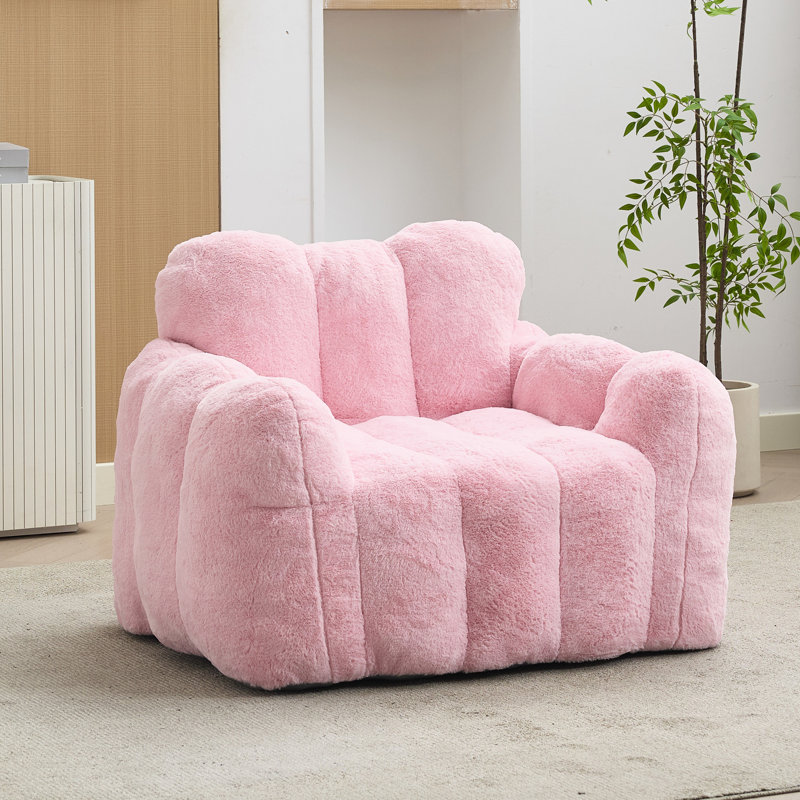 Fauteuil de loisir à compression Lotus de type Lotus, fauteuil à billes pour adultes avec anneau de traction pour faciliter le déplacement, aucune installation, divers environnements convenables, tissu, coussin antidérapant, mousse simple à haute densité