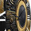 Horloge murale moderne ésotérique «Knowing In Teal and Gold III»-93395514