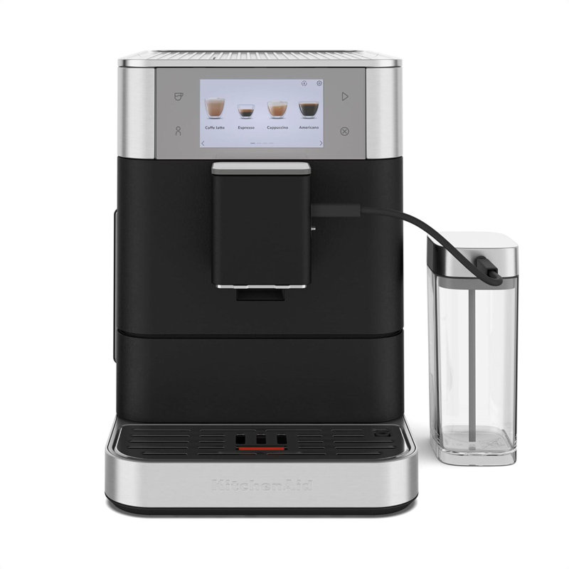 Machine à espresso entièrement automatique KitchenAid en fonte noire, Noir