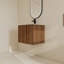 Ensemble de meuble-lavabo simple mural 24 "avec lavabo en céramique, meuble-lavabo flottant avec 2 portes à fermeture douce