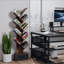 Bibliothèque à 9 niveaux avec bibliothèque à tiroirs, bibliothèque moderne, bibliothèque sur pied, tablettes utilitaires pour le bureau à domicile, le salon, la chambre à coucher