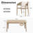 6 - Person Rectangular Outdoor Dining Set With Cushions-866689508-866689507