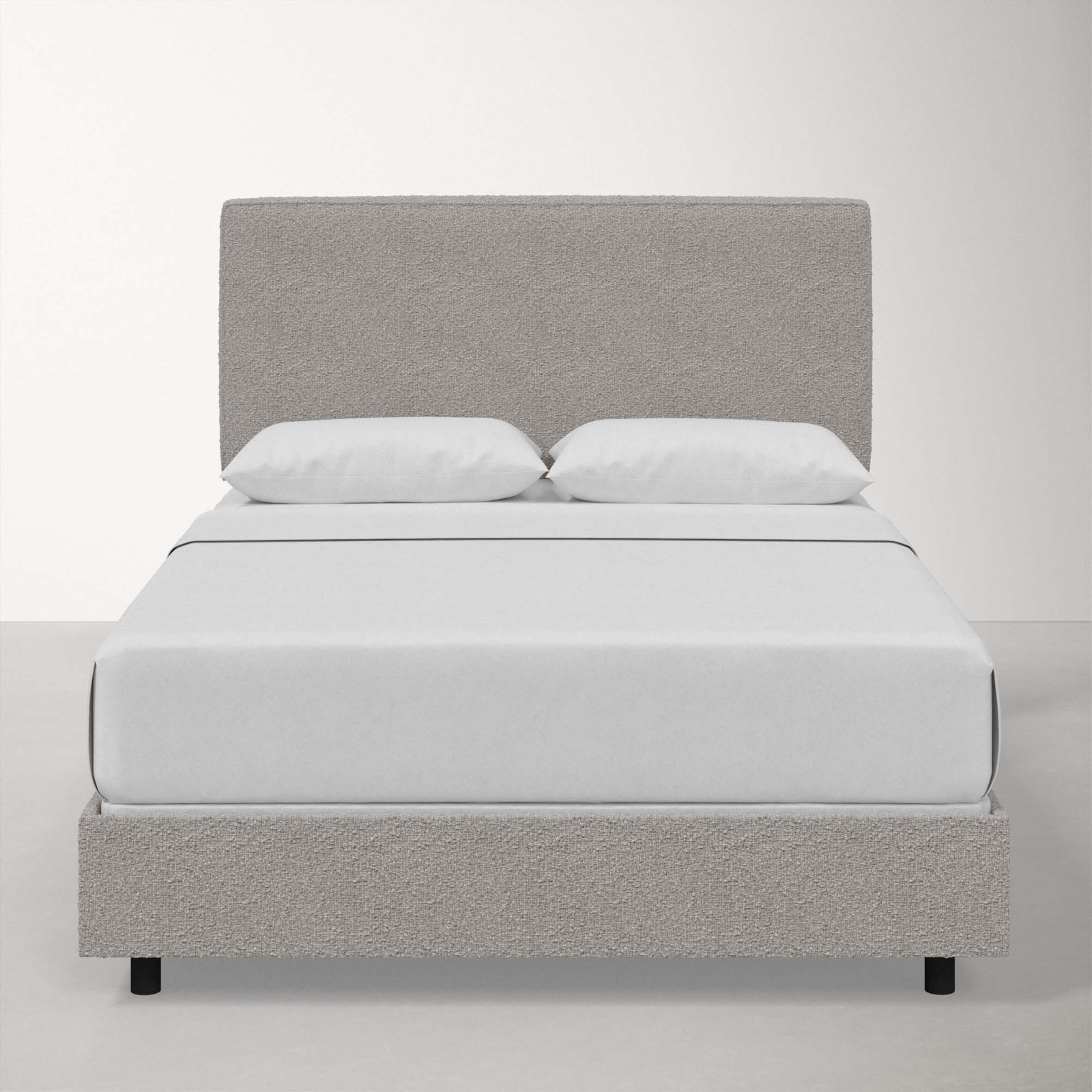 Marquise Upholstered Bed, King, Classic Elephant Boucle