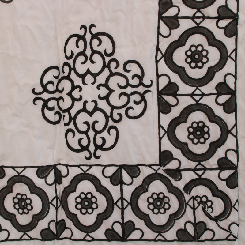 Bluffton Cotton Damask Bedspread with Pillowcases Included