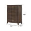 Adryan 34'' W 5 - Drawer Chest-1278443673