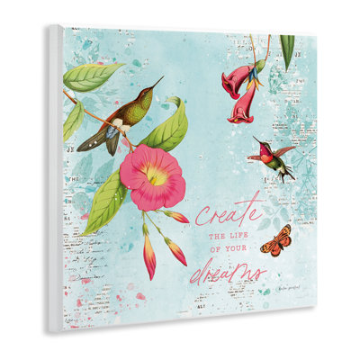  Life Of Your Dreams Wall Plaque Art by Katie Pertiet