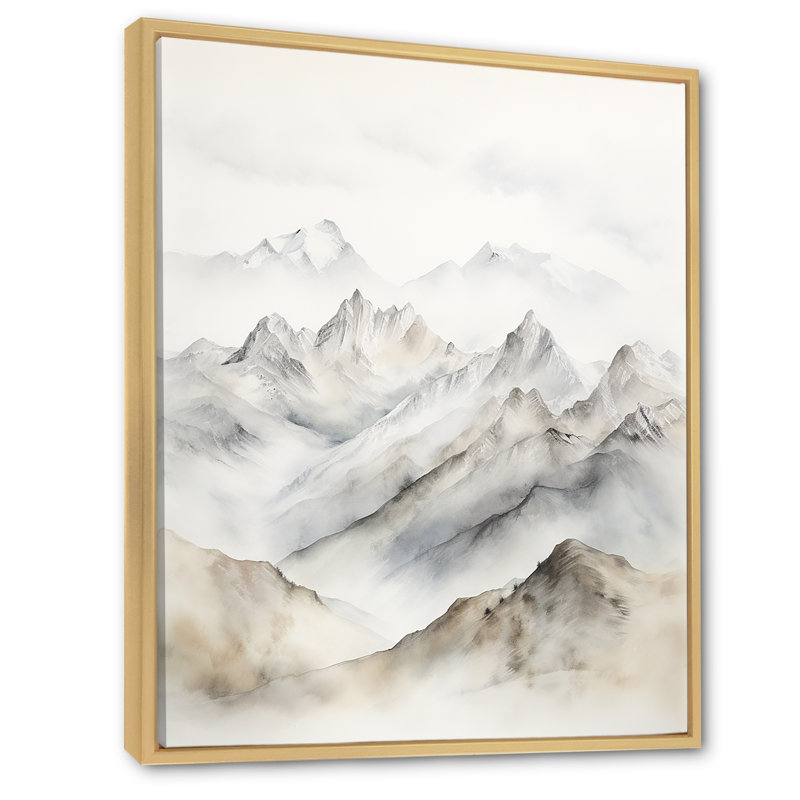 Mountain Silent Beauty IV, Cadre naturel flottant, H 44 po x l 34 po x P 1,5 po