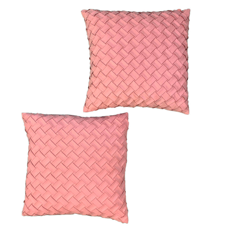 Mullane Argyle Square Cushion Cover, Pink