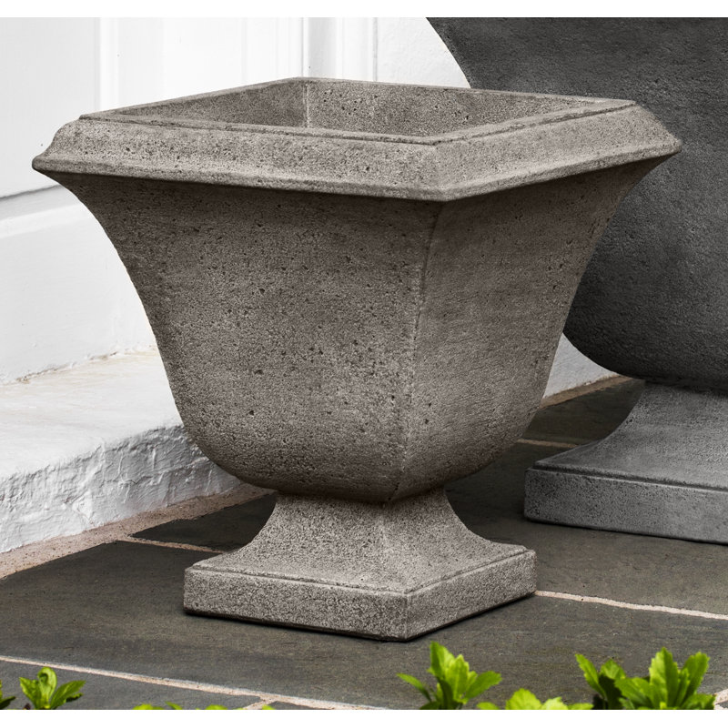 Trowbridge Handmade Urn Planter, 23.5" H x 21" W x 21" D, Graystone