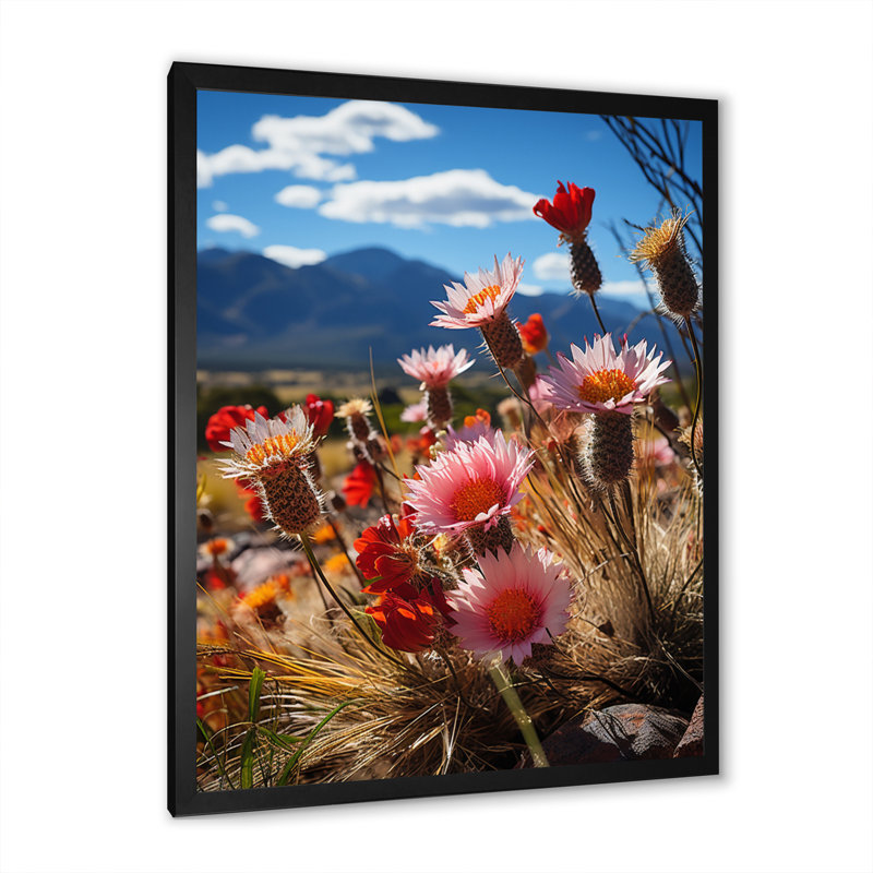 «Australie Stirling Ranges Wildflowers II», reproduction sur toile, H 44 po x l 34 po x P 1,5 po, Cadre photo noir