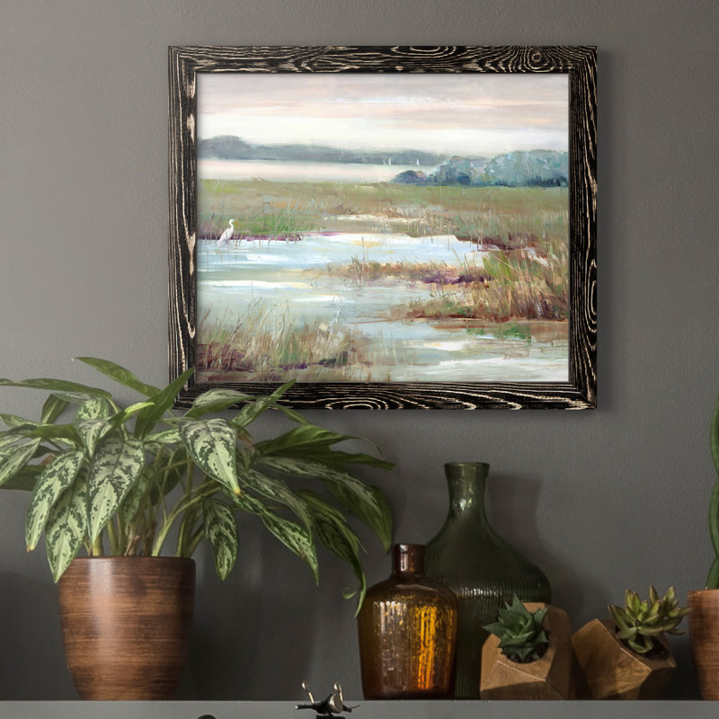 «Early Morning Magic», reproduction d'art sur papier encadré, H 17 po x l 20 po x P 1,5 po, Noir