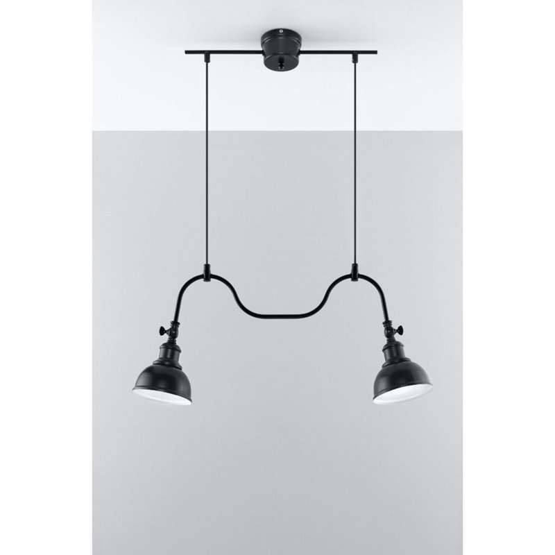Hudgens 2 - Light Black Kitchen Island Pendant