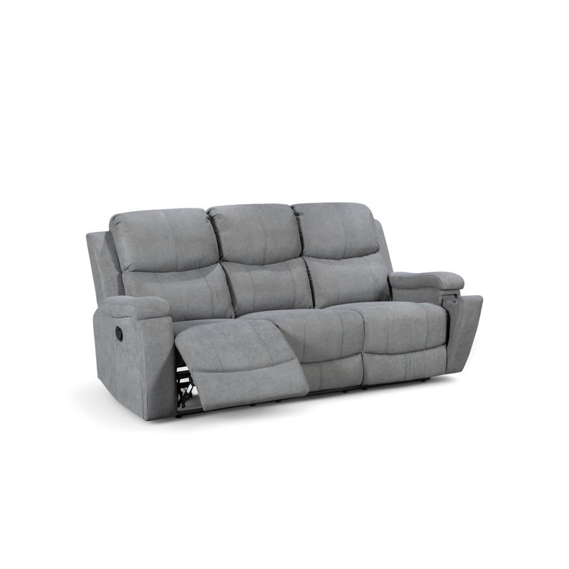 Reclining Sofa, 3, Dark Grey