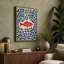 Red Fish In Leaves Mid-Century - Print-136807340-136807345
