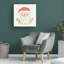 Art mural sur toile tendue - «Victoria St. Nick II» de Victoria Barnes pour décoration de salon, de chambre à coucher ou de bureau - 14 x 14
