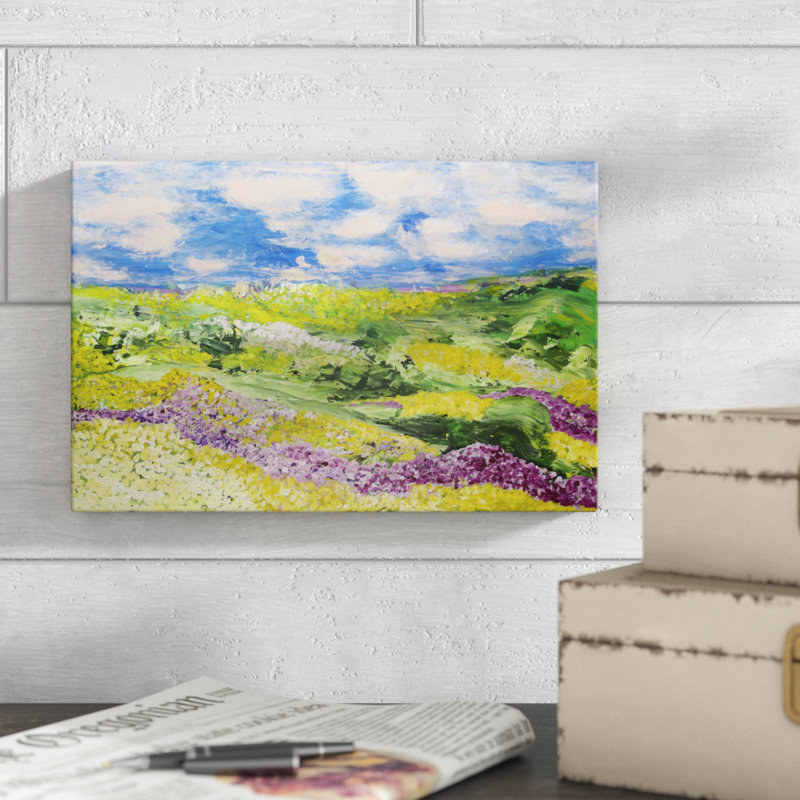«French Valley» par Allan Friedlander, reproduction d'art sur toile, H 8 po x l 12 po, Toile tendue