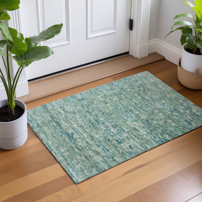 Machine Washable Indoor/Outdoor Chantille ACN2324 Ikat Rug