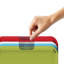 4-Piece Colour Coded Chopping Board Set With Storage Stand