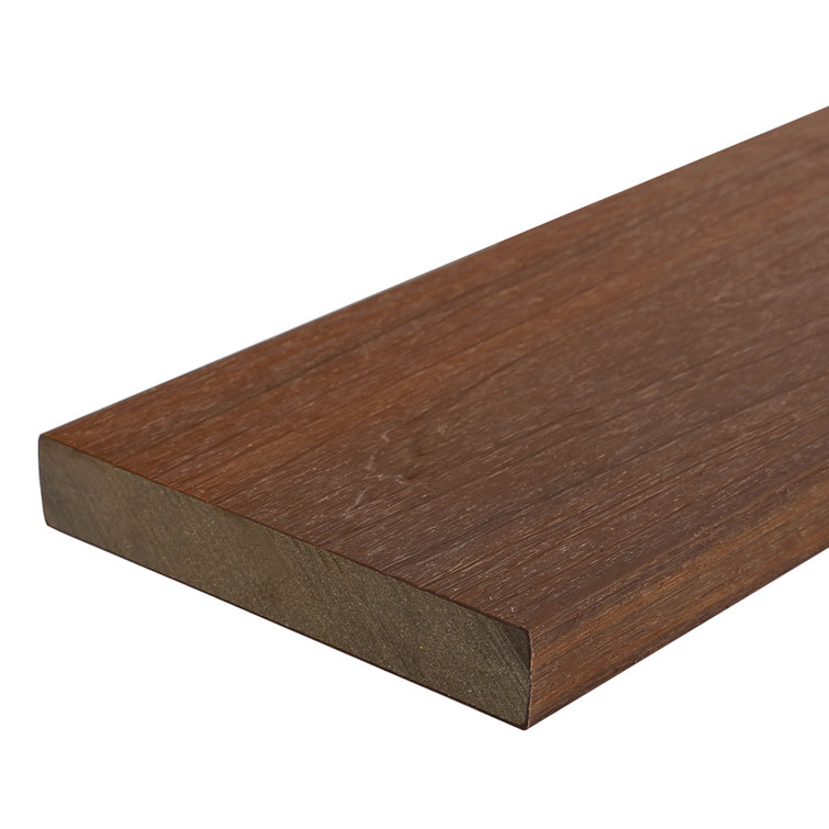 NewTechWood Cortes Solid Board 1-in x 6-in x 8-ft Brazilian Ipe Square Composite Deck Board (49-Pack)