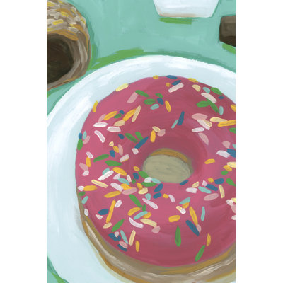 Breakfast Of Champions II by June Erica Vess - Wrapped Canvas Print