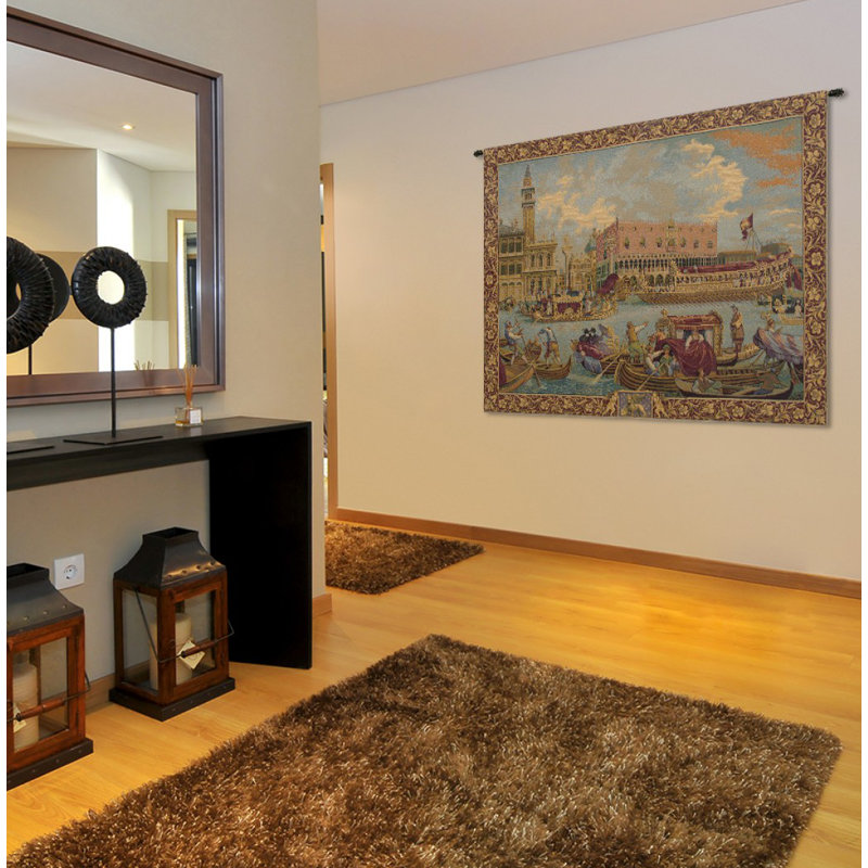 Italian Loom Woven Cotton Blend Wall Hanging