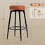 HOMCOM 360 Degree Swivel Bar Stools Set of 2 with Footrest 69 cm Tall-205694320