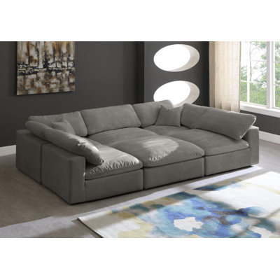 Canapé modulaire en velours réversible Cozy