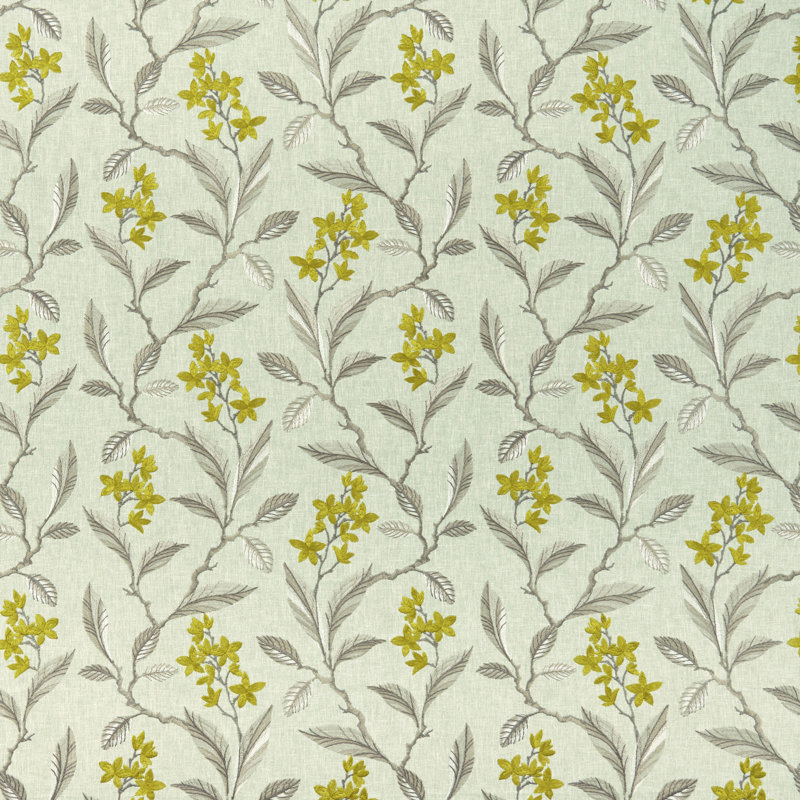 Halcyon Melrose Fabric, Chartreuse