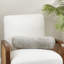 Luxurious New Zealand Sheepskin Bolster Pillow with Soft Poly Fill-109069901