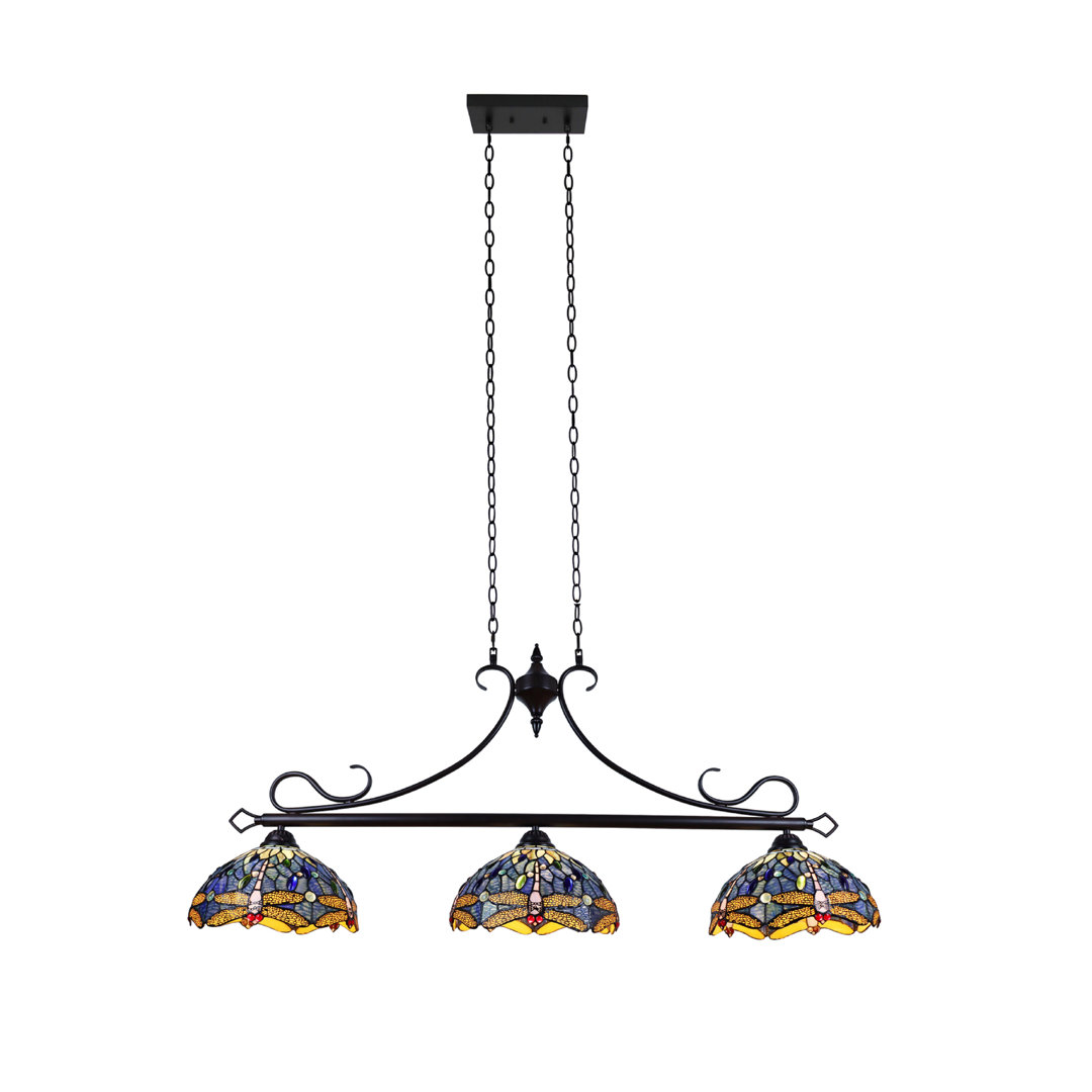 Nuccio 3 - Light Dark Brown Kitchen Island Pendant Bloomsbury Market