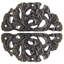 Florid Leaves 2.5'' x 1.25'' Surface Mount Hinge-454671501