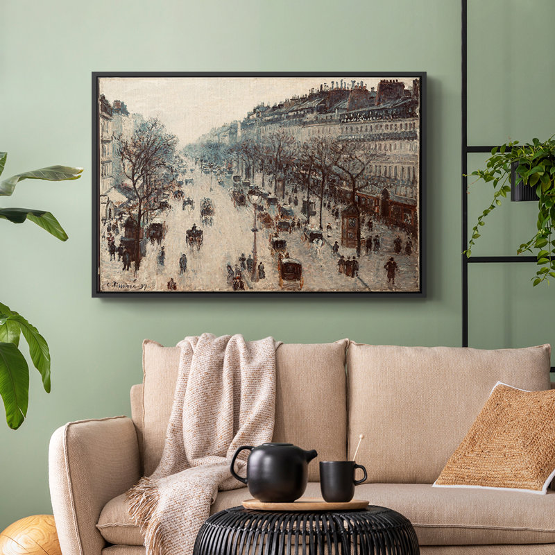 Paysage rétro - galerie encadrée IDI, Noir