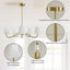 Wrought Iron 5-Light Chandelier-2144607140-2134210162