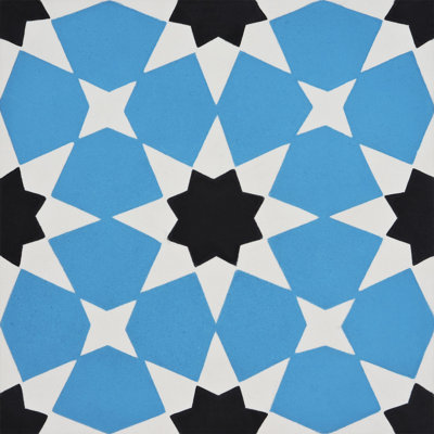 Medina 8" x 8" Cement Patterned Wall & Floor Tile