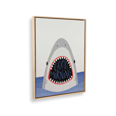 Good Morning Shark by Rachel Nieman Art Print