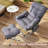 Lazy chair Modern Aluminum Lounge Reclining Armchair Sofa With Ottoman Comfy Reclining Chair For Living Room