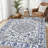 10x13 Ft Vintage Distressed Medallion Area Rug Machine Washable Non-Slip Area Rugs Retro Indoor/Outdoor Home Decor-1503619909-1503619906