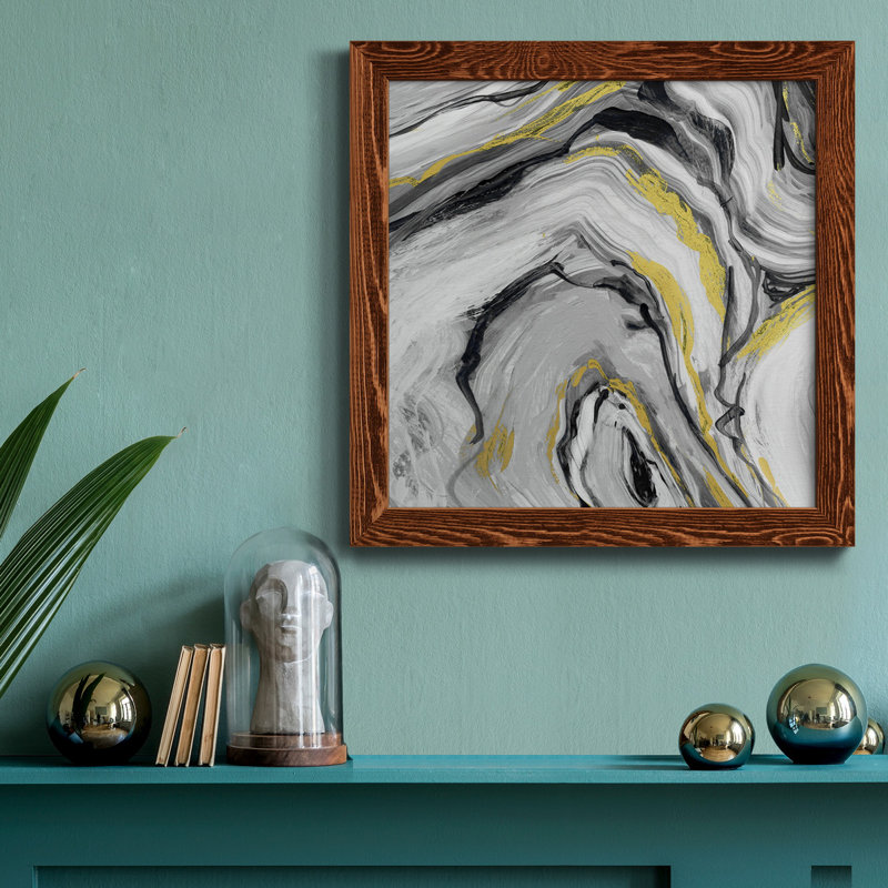Golden Dream - cadre photo, impression sur toile, H 31,5 po x l 31,5 po x P 1,5 po, Érable encadré