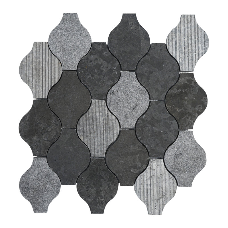 Carreau de mosaïque en pierre naturelle 12 po x 12 po pour mur et plancher