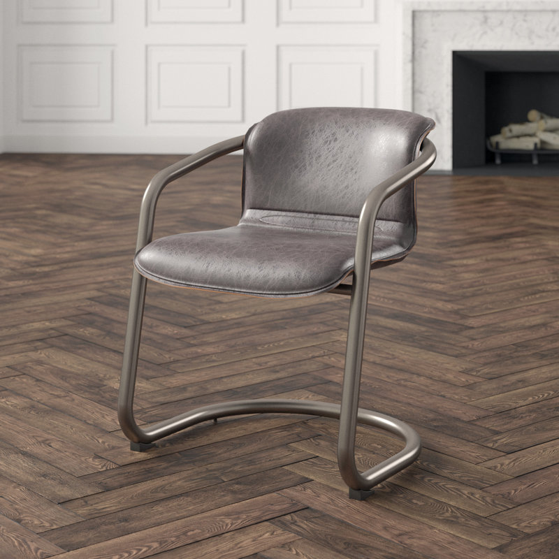 Chiavari Leather Arm Chair, Chestnut