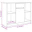 Sideboard With Drawer 101X35x76 Cm Engineered Wood-677955964