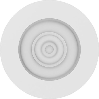 Standard Grayson Bullseye Rosette with Square Edge