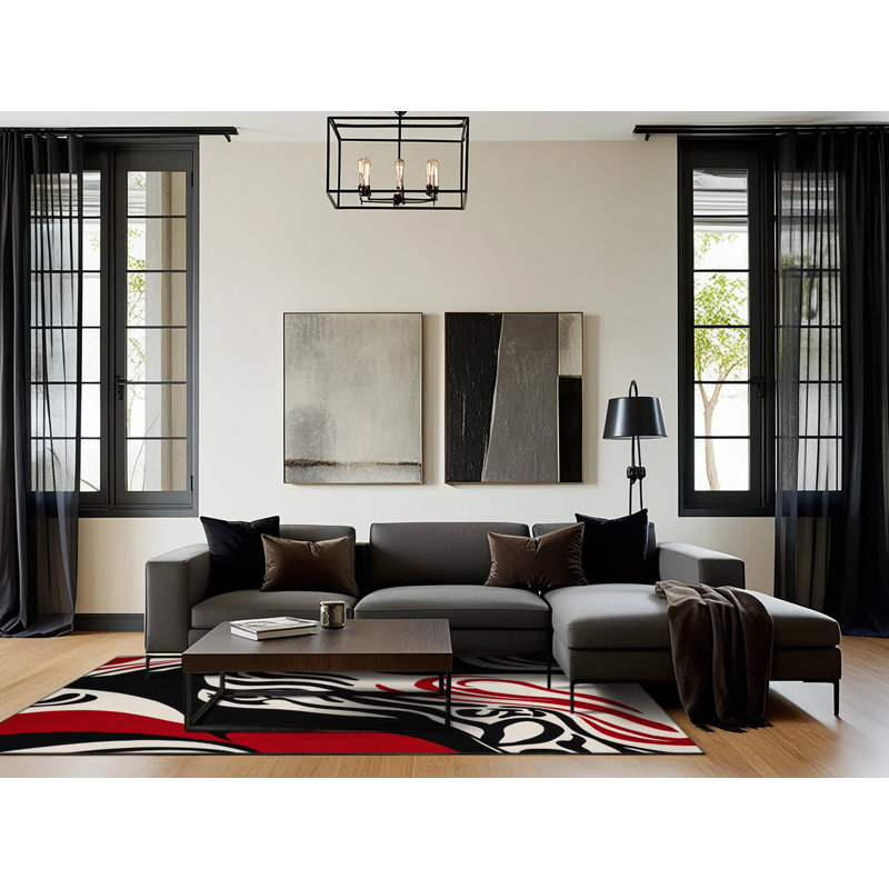 Tapis Fiery Harmony, Rectangulaire 3 pi x 5 pi