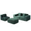 Canapé modulaire convertible en velours côtelé avec repose-pieds et coussins-117582240