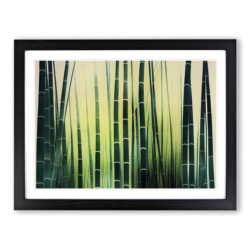 Miraculous Bamboo Forest - Framed Print, Black Framed, 34cm H x 46cm W