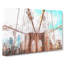 Brooklyn Bridge New York City in Abstract - Wrapped Canvas-55315262