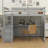 Multifunction Wooden Loft Bed With Desk And Shelves,Two Built-In Drawers-178762404-178762406